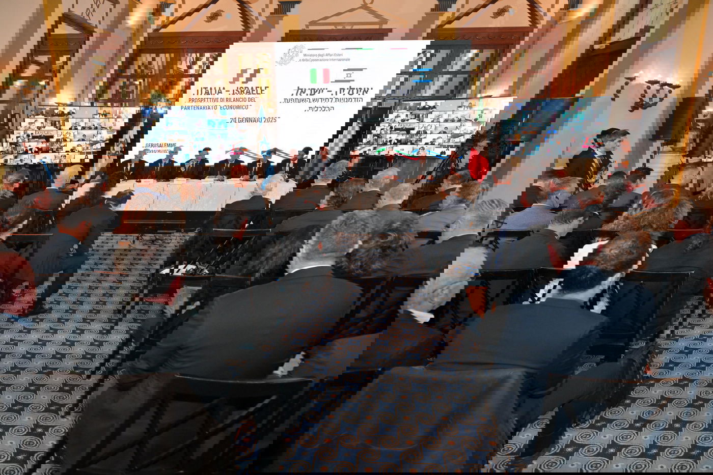 שר החוץ גדעון סער עם שר החוץ של איטליה אנטוניו טאיאני