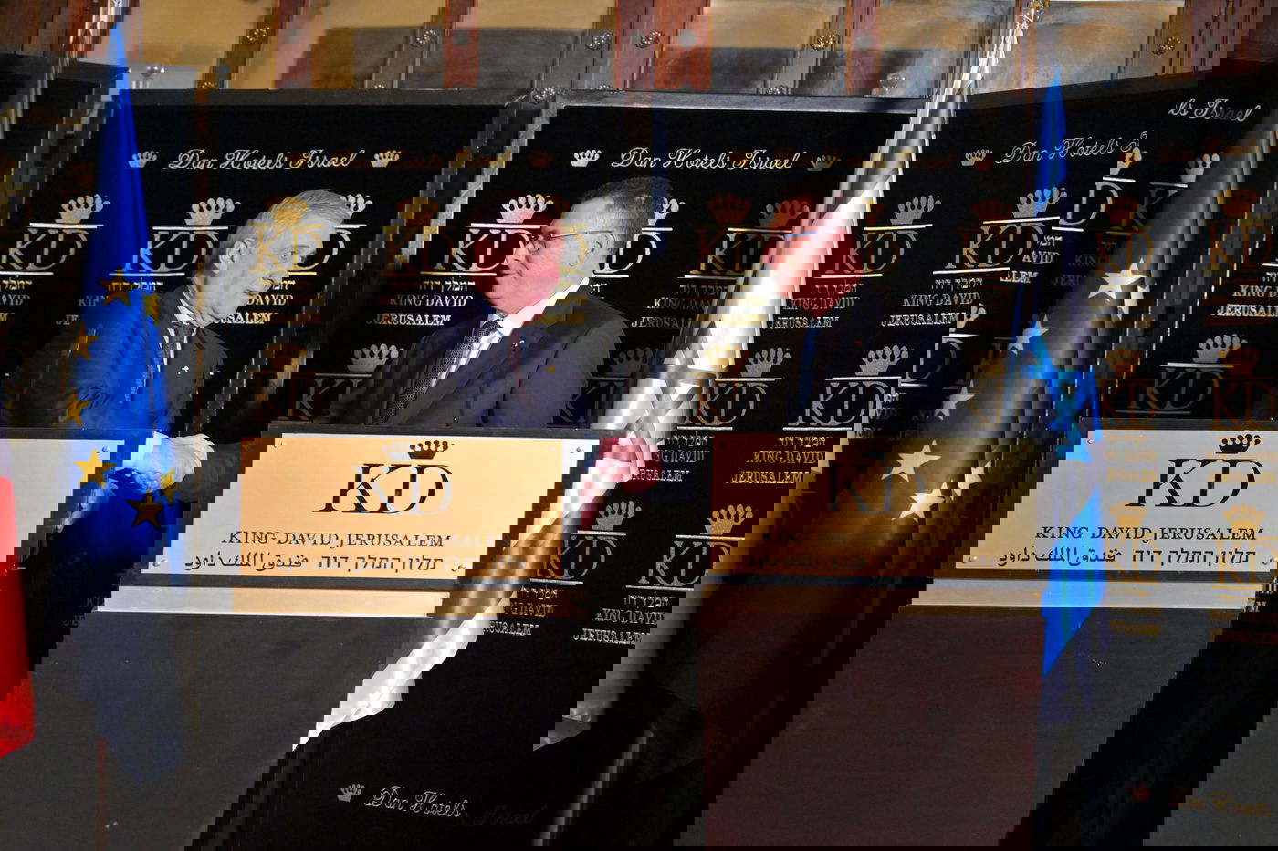 שר החוץ גדעון סער עם שר החוץ של איטליה אנטוניו טאיאני