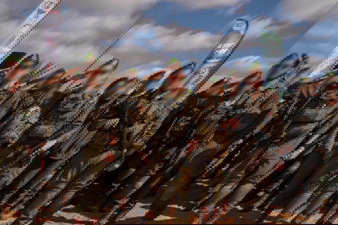 מעמד סיום הפעילות של כוחות חטיבת הנח״ל