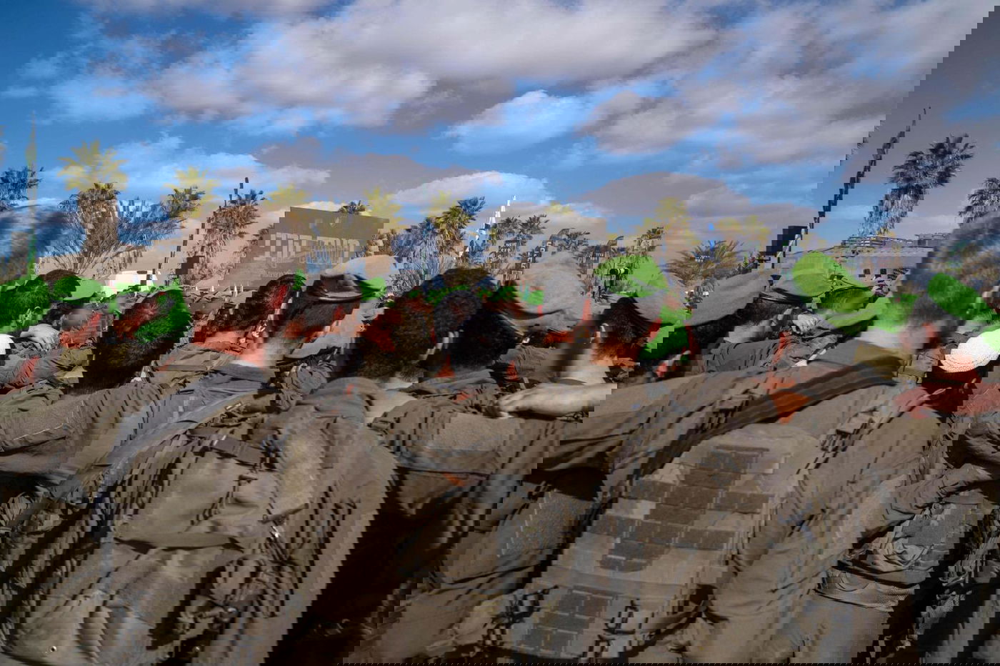 מעמד סיום הפעילות של כוחות חטיבת הנח״ל