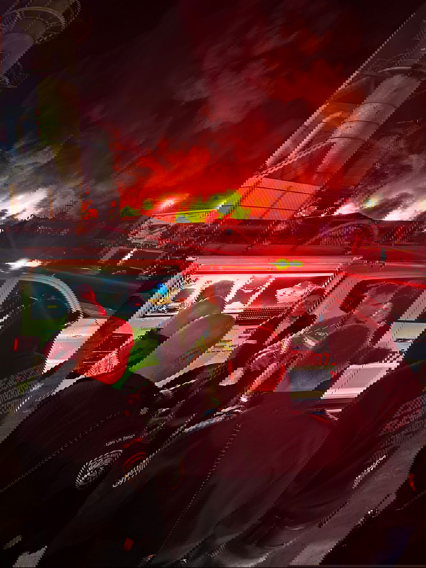 השריפה במפעל בעכו