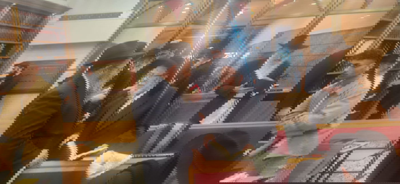 האדמו"ר מסטרופקוב בביקור בכפר חב"ד