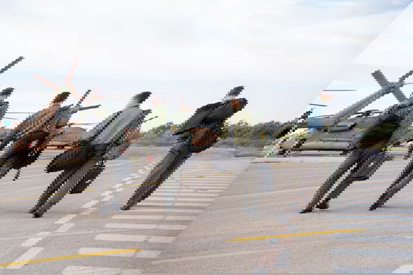 ההכנות להמראת צוותי חיל האוויר לקראת קליטת השבות