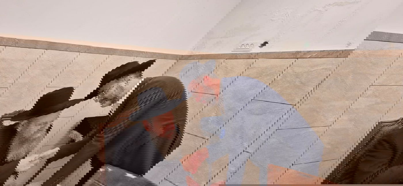 תלמידי בית ספר "חורב" רמת גן בביקור אצל הגרמ"ש אדלשטיין 