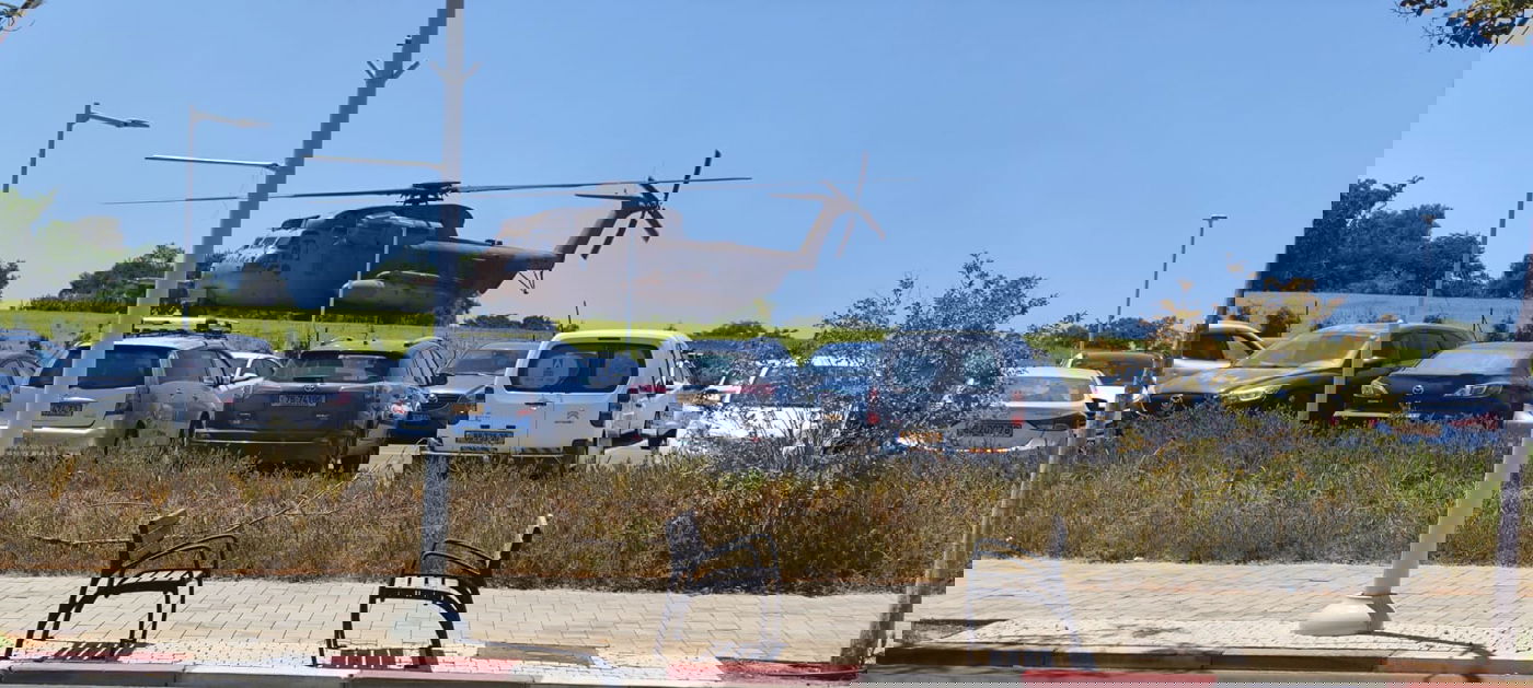 המסוק נוחת בבית החולים שיבא בתל השומר