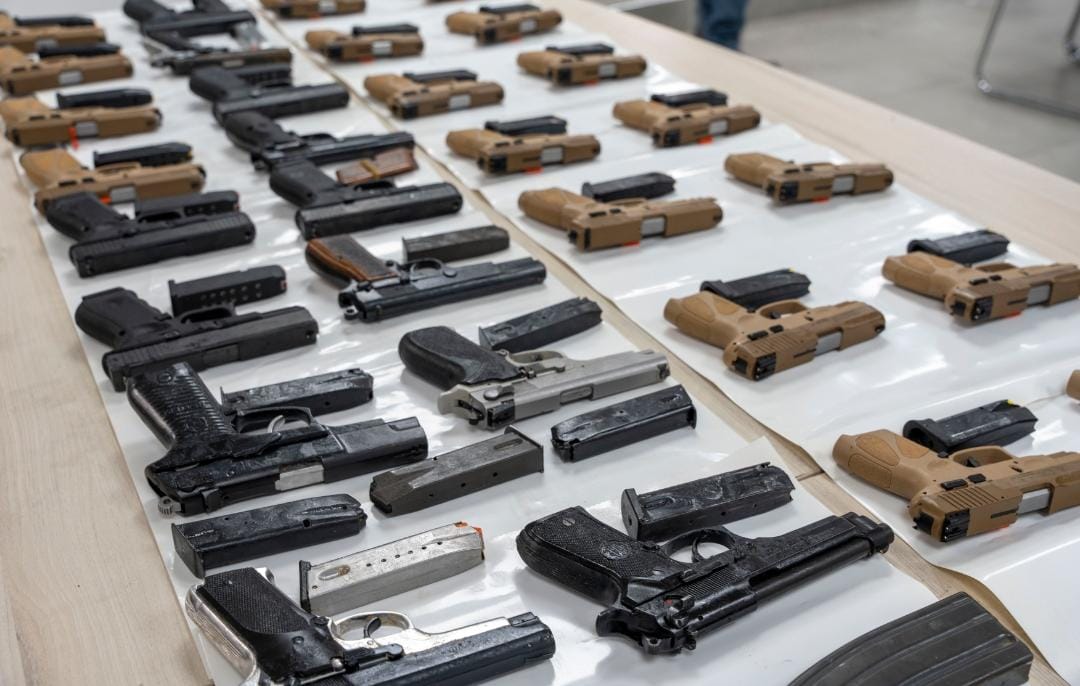 הנשקים שנתפסו והמעצר