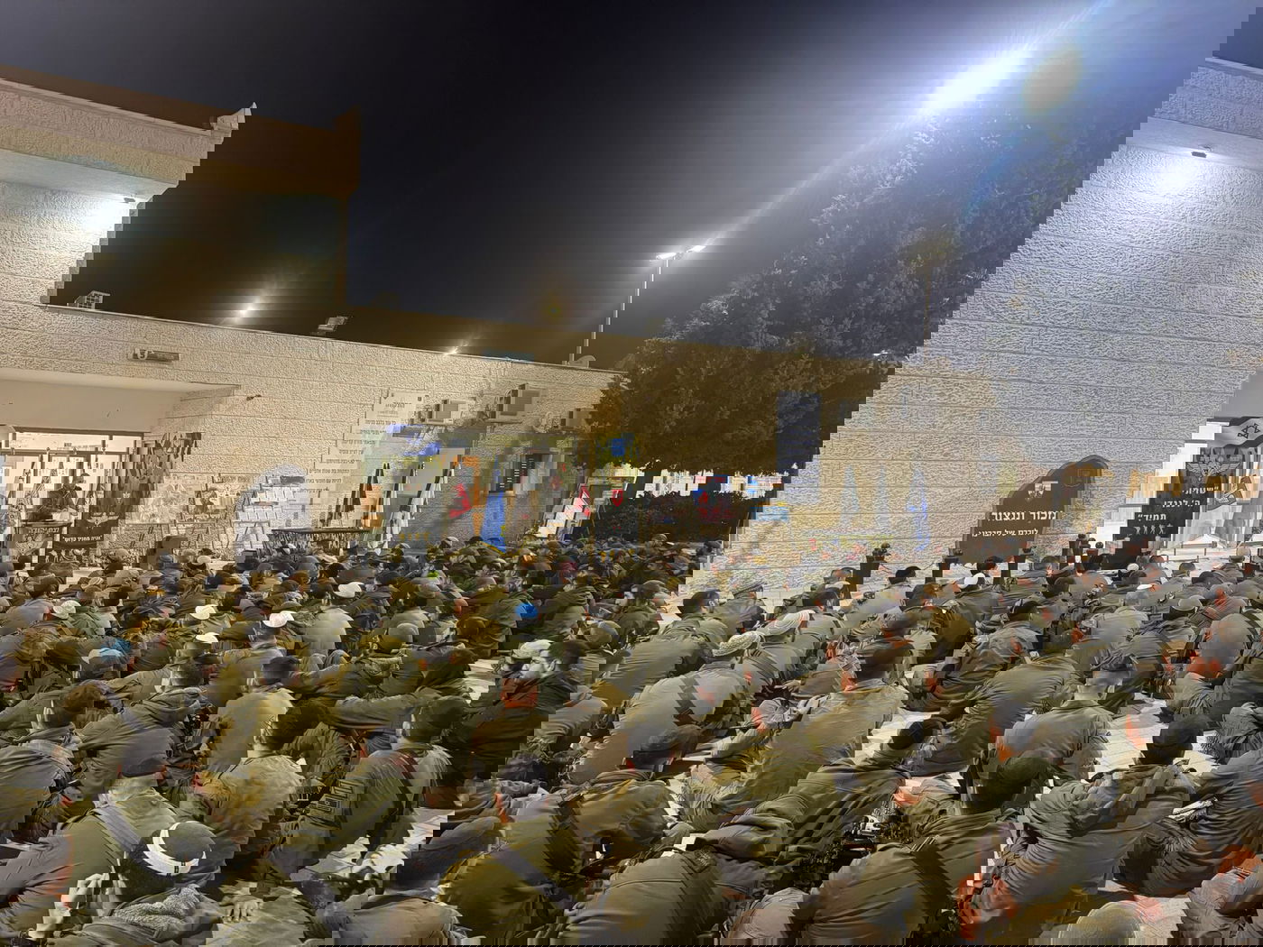 החיילים בטקס שנערך בבסיס הגדוד