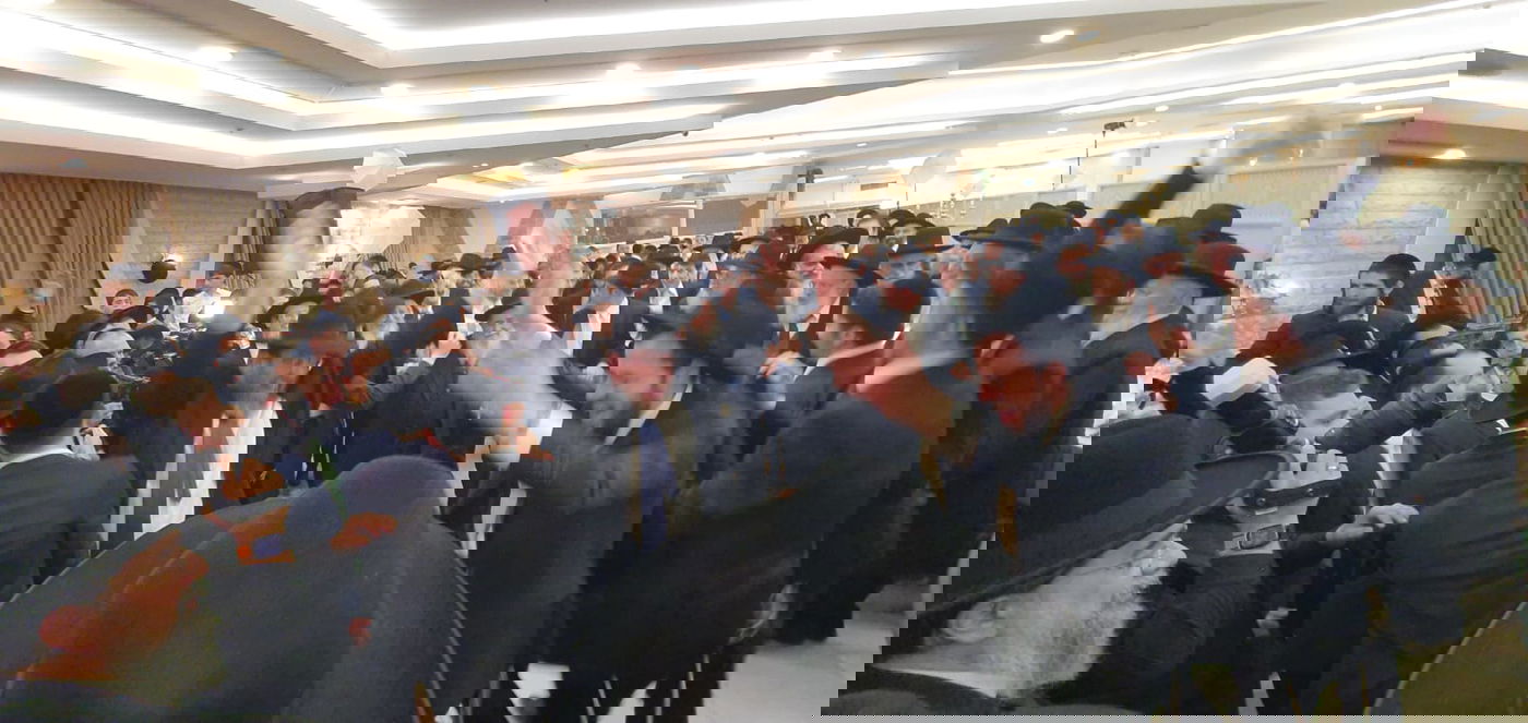 שמחת נישואי נכד הגר"א סאלים עם נכדת הגרש"י זעפראני 