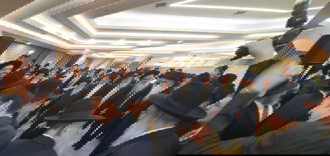 שמחת נישואי נכד הגר"א סאלים עם נכדת הגרש"י זעפראני 