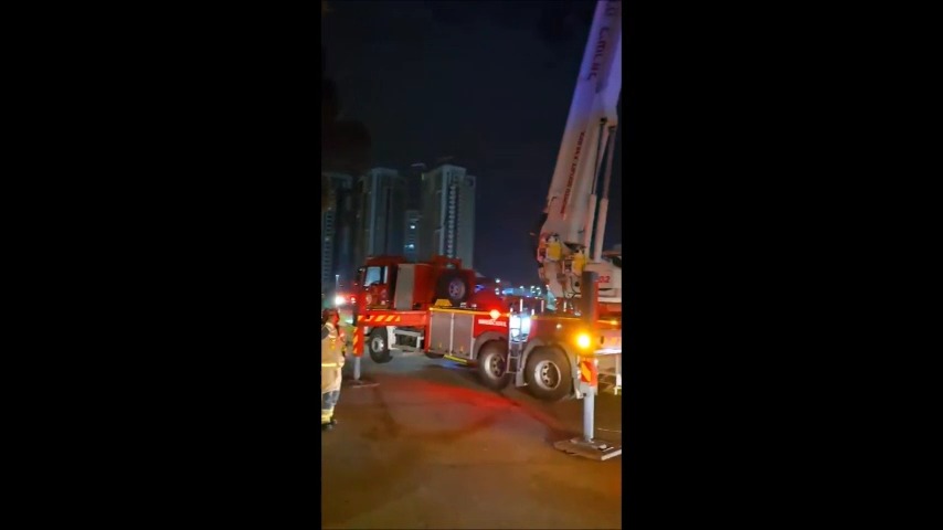 השריפה הלילה באשקלון