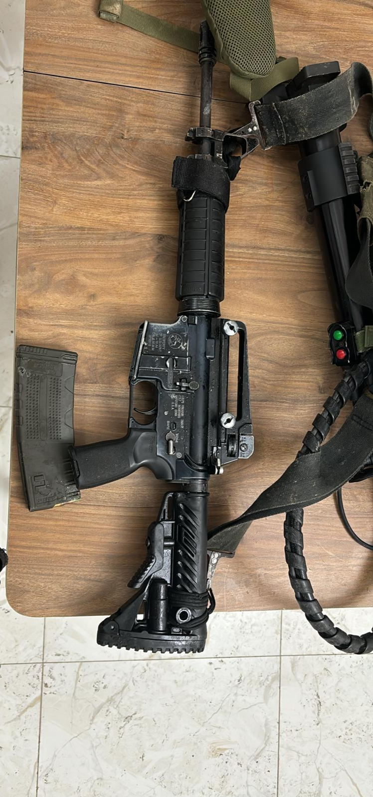 הנשק שאותר על המחבל