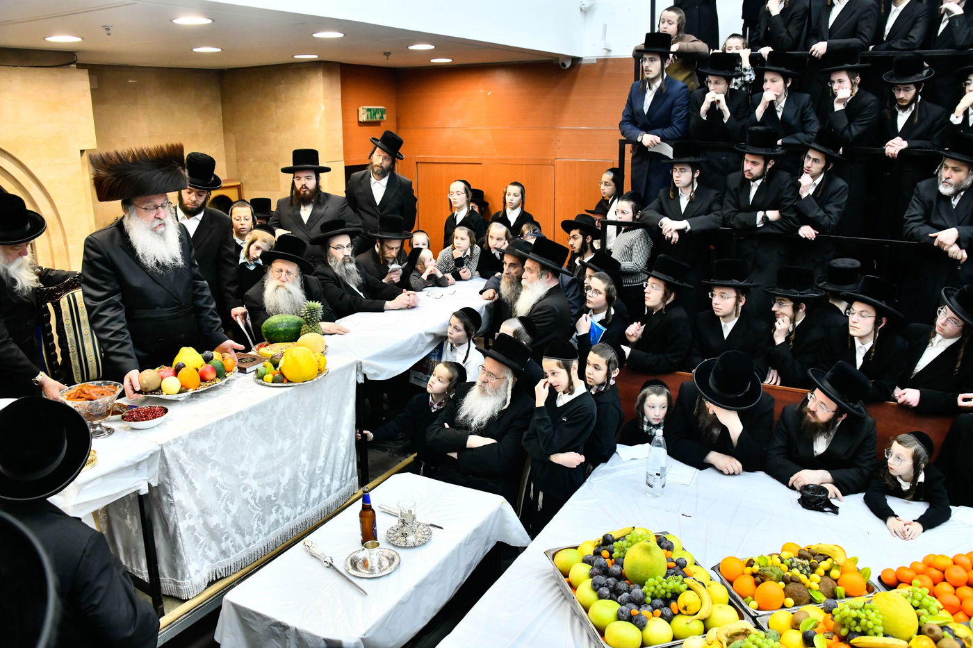 האדמו"ר מנדבורנה בטיש ט"ו בשבט