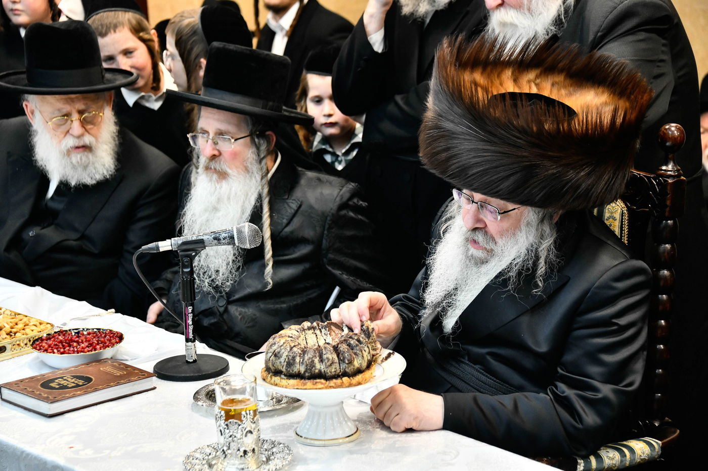 האדמו"ר מנדבורנה בטיש ט"ו בשבט