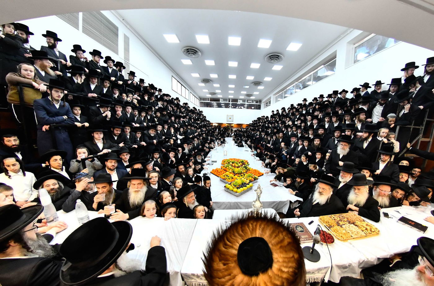 האדמו"ר מנדבורנה בטיש ט"ו בשבט