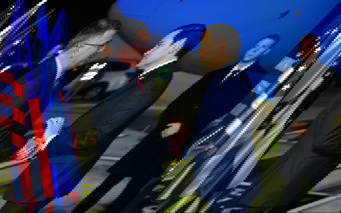 שר החוץ גדעון סער עם מרקו רוביו