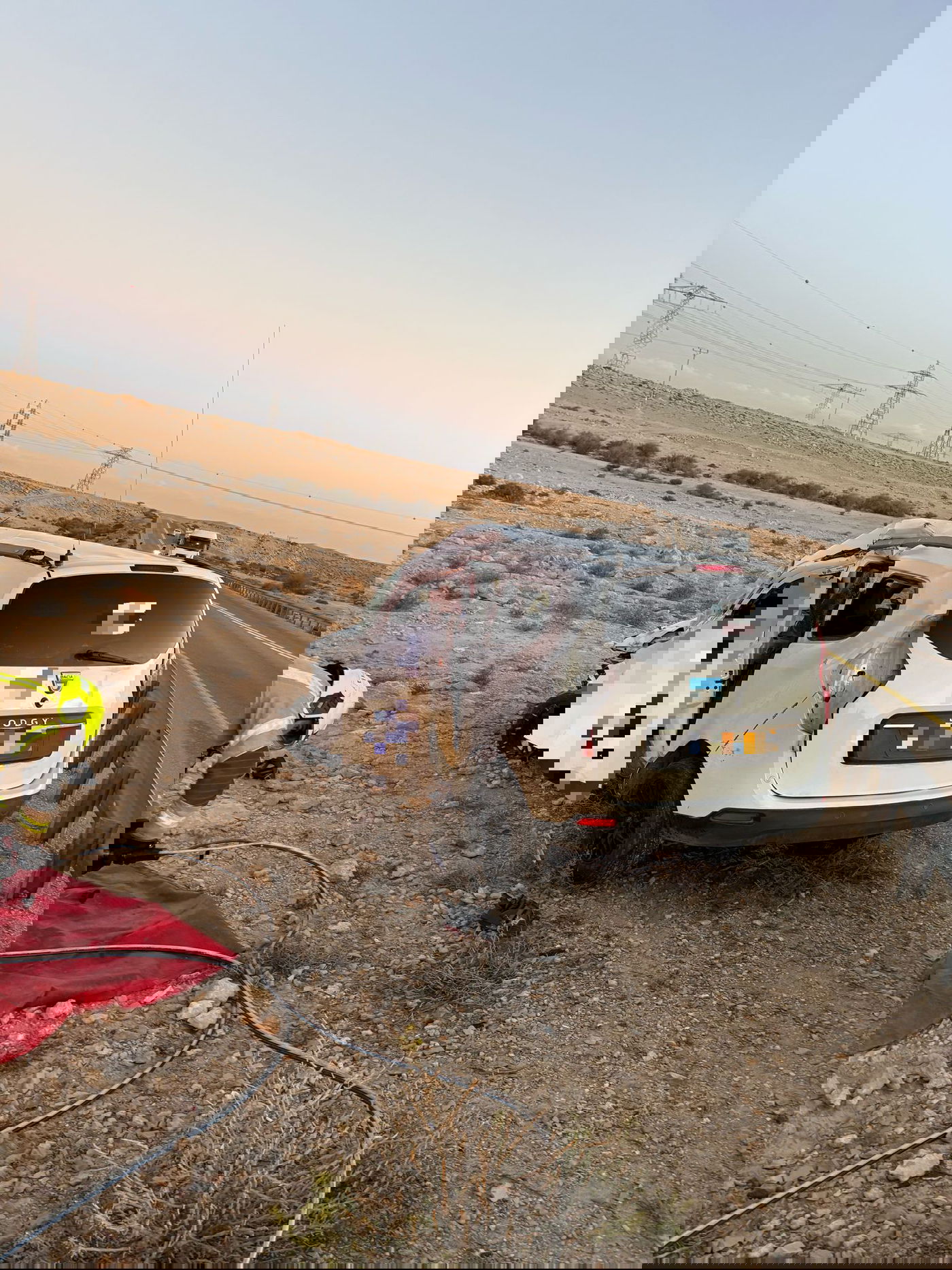 זירת התאונה