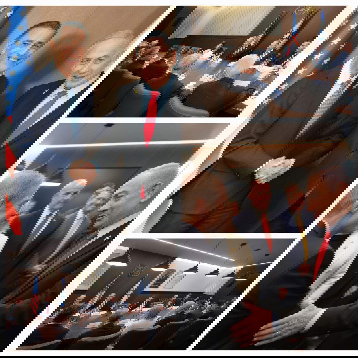 רה"מ נתניהו ואורחיו האמריקאים