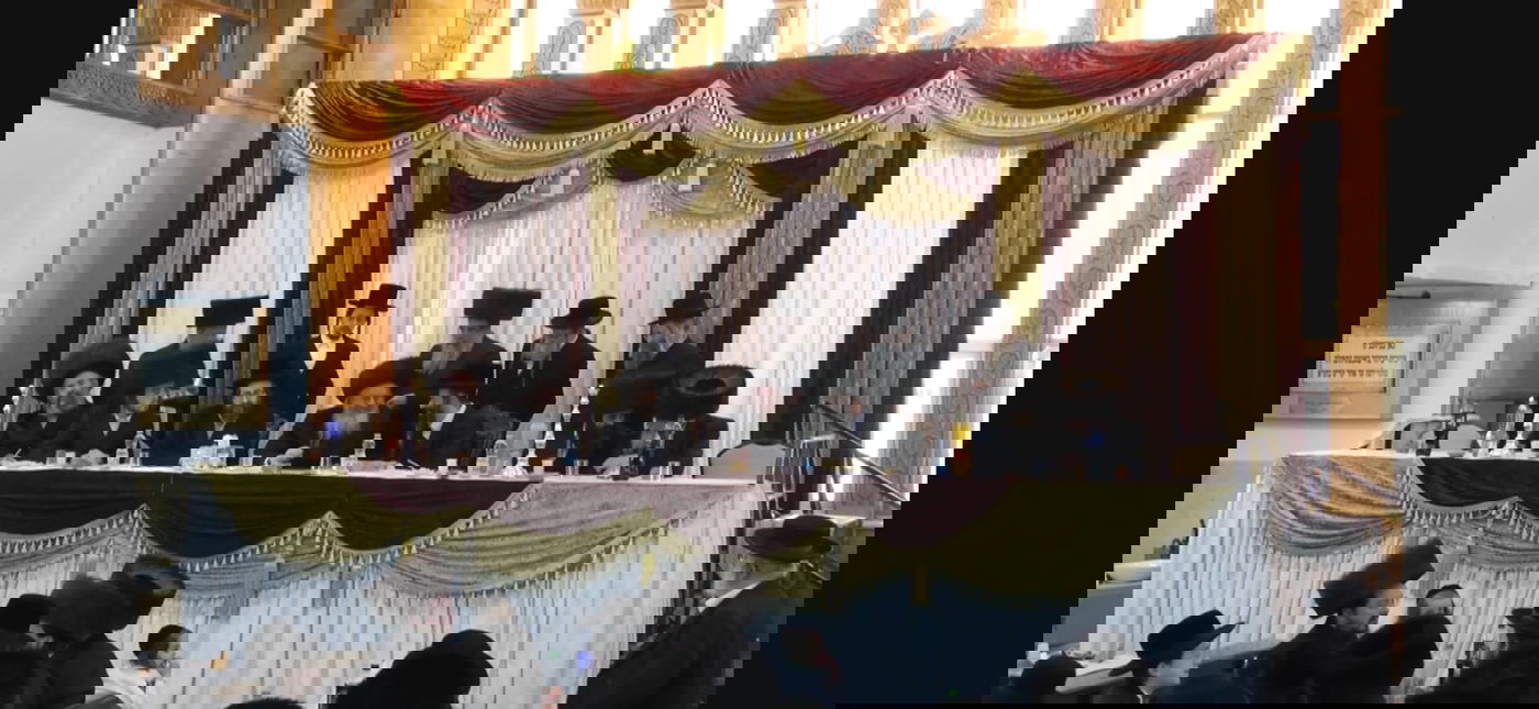 שבע ברכות לנכד האדמו"ר מקרלין, השבוע בשכונת בית ישראל בירושלים