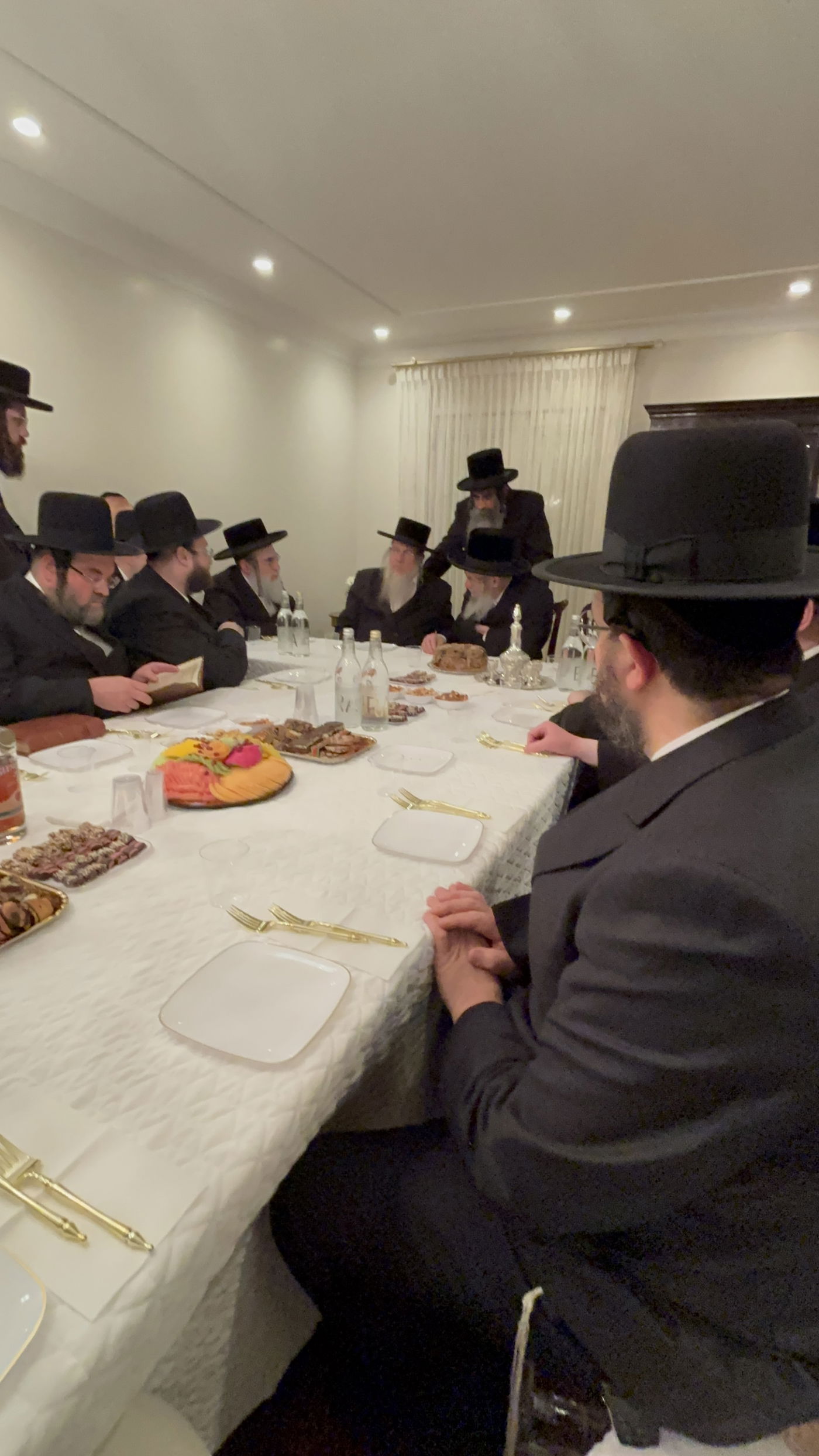 האדמו"ר מסלאנים עם נגידי סאטמר בארה"ב