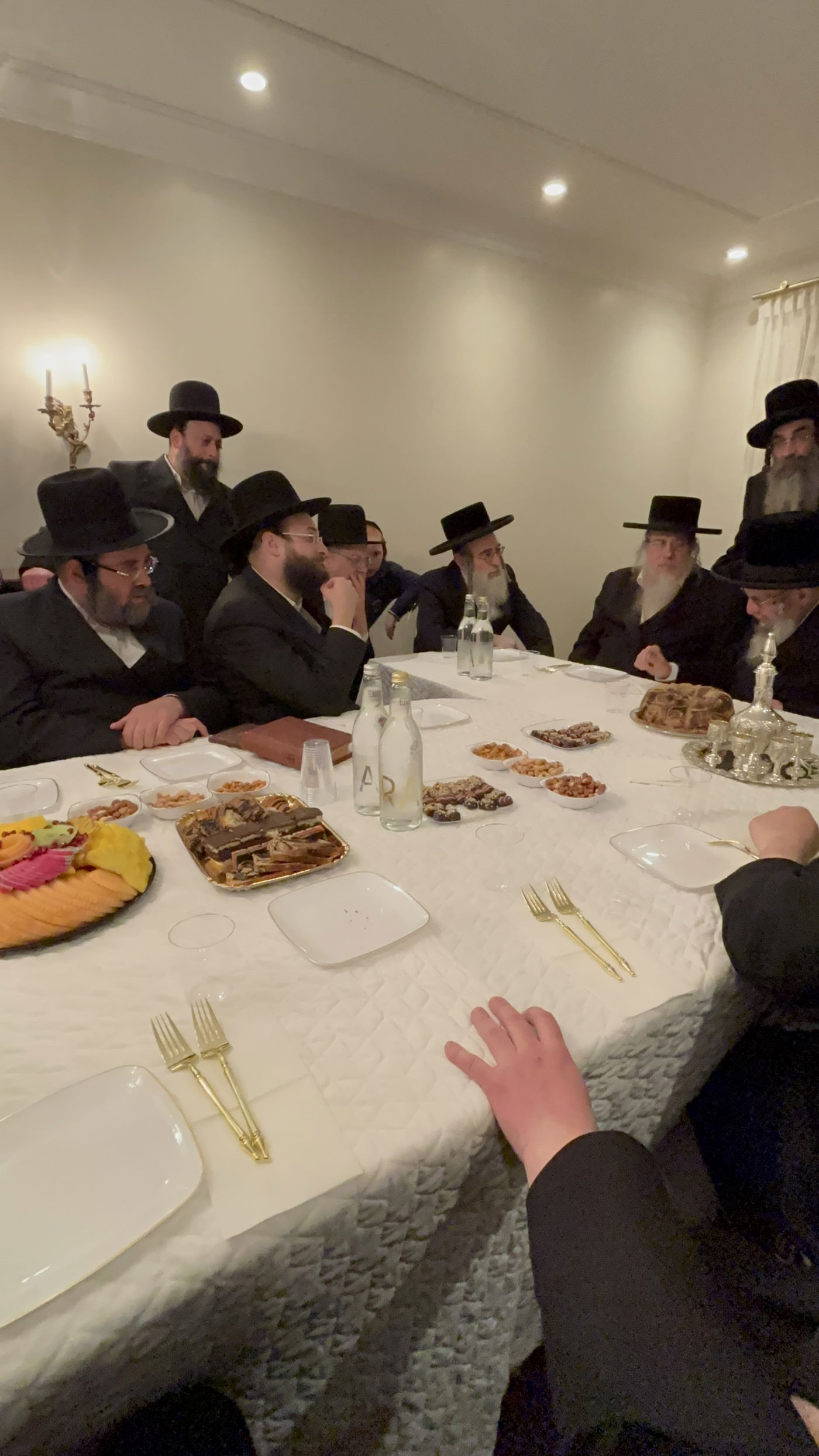 האדמו"ר מסלאנים עם נגידי סאטמר בארה"ב