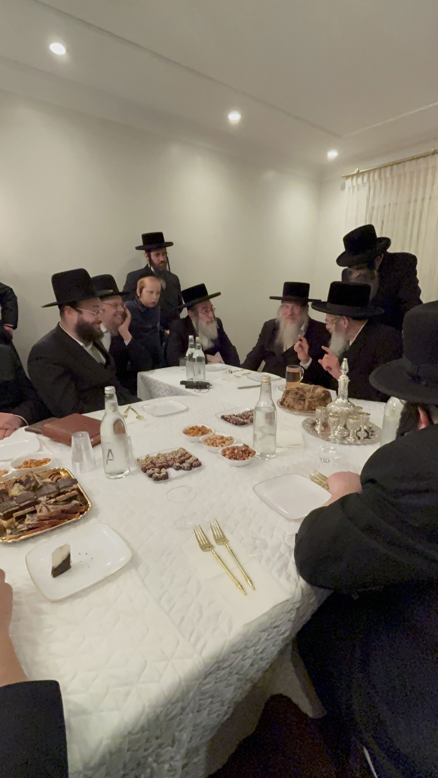 האדמו"ר מסלאנים עם נגידי סאטמר בארה"ב