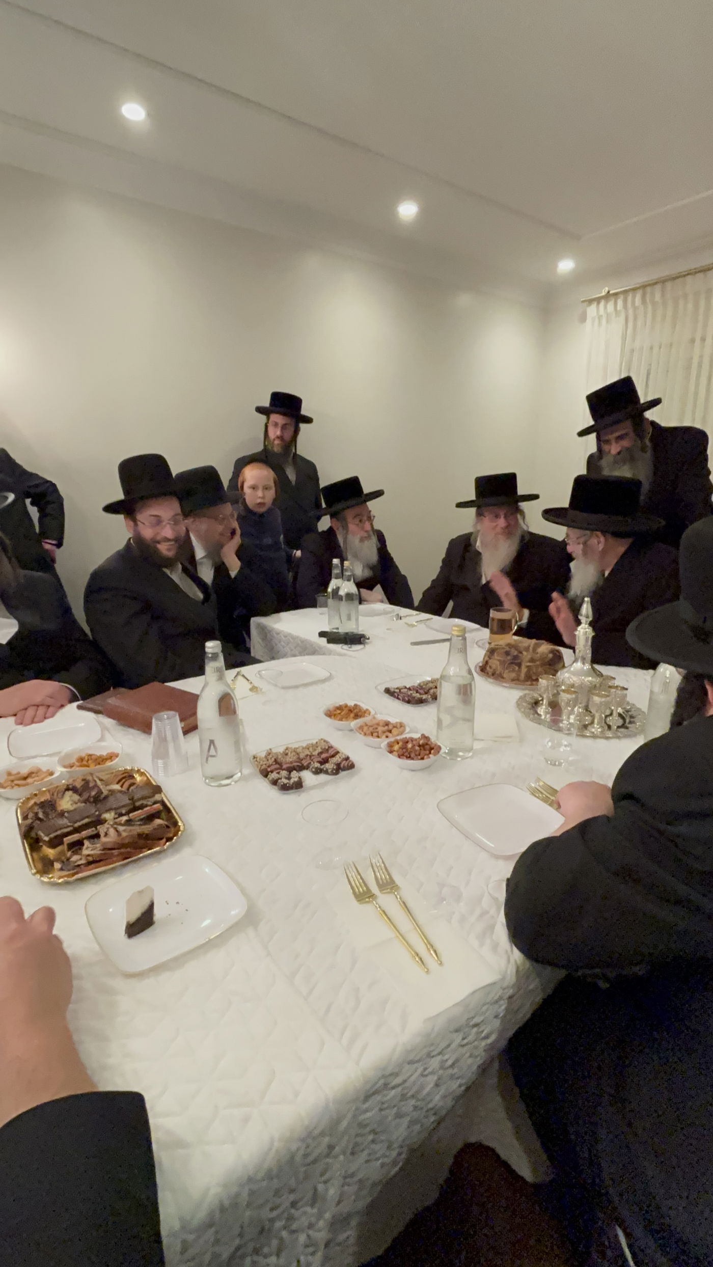 האדמו"ר מסלאנים עם נגידי סאטמר בארה"ב