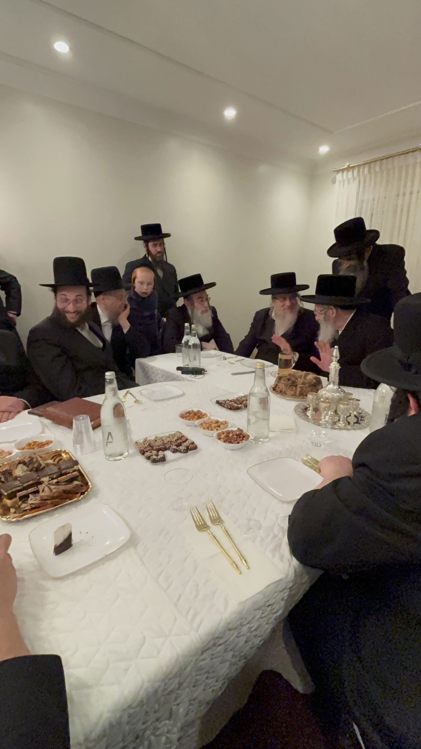 האדמו"ר מסלאנים עם נגידי סאטמר בארה"ב