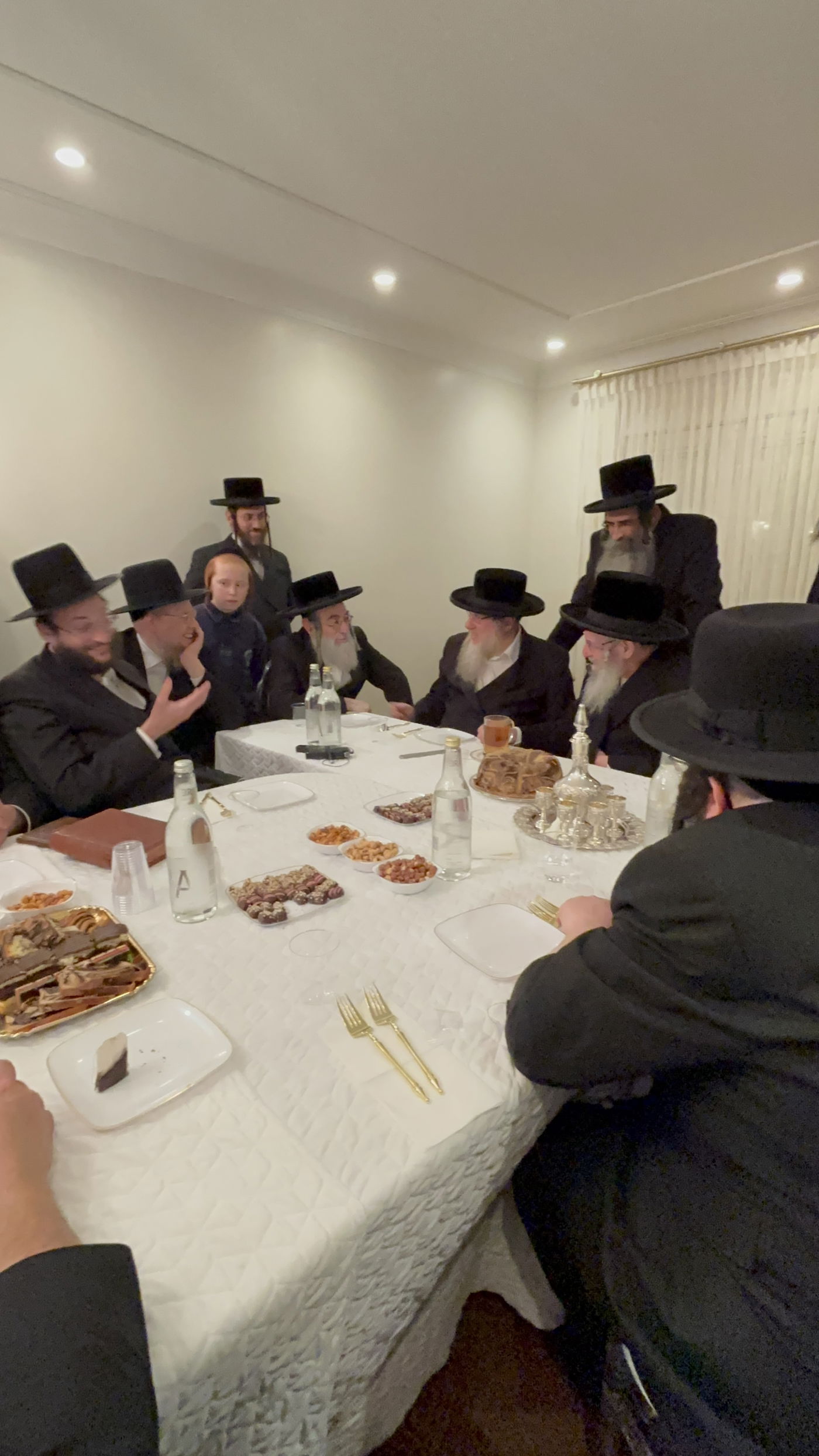 האדמו"ר מסלאנים עם נגידי סאטמר בארה"ב