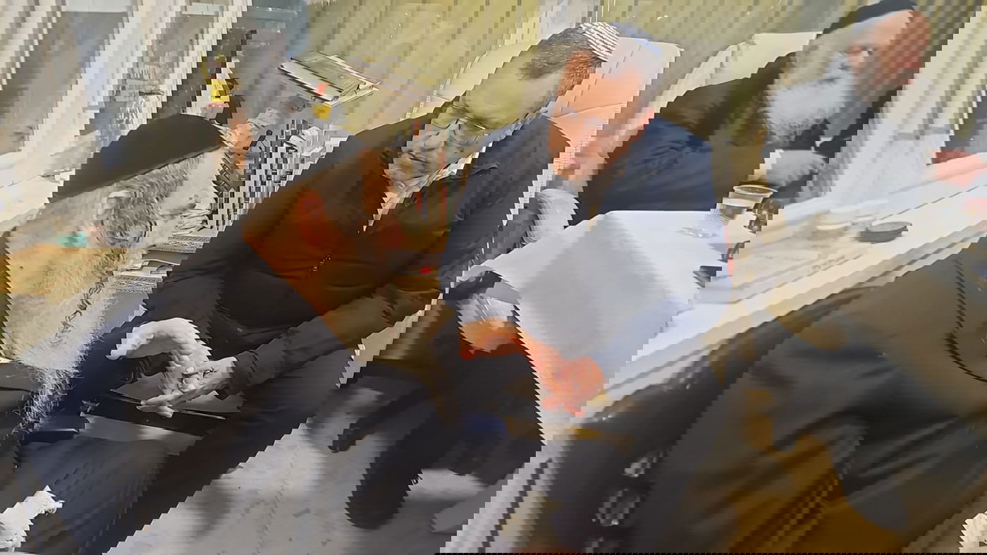 ניחום אבלים אצל הגאון רבי שלום ארוש