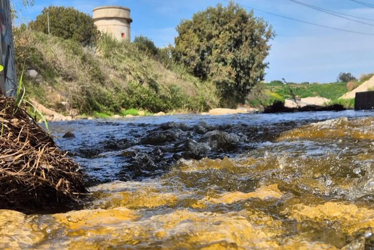 גשר עד הלום באשדוד בשיטפון
