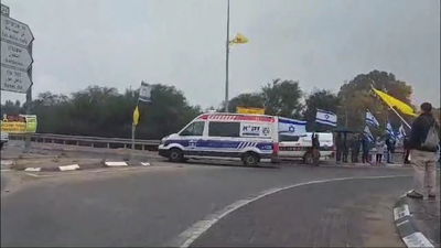 האמבולנס בדרכו לאבו כביר