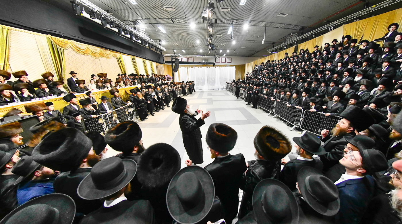 שמחת בית מודז'יץ - צאנז ירושלים - האלמין