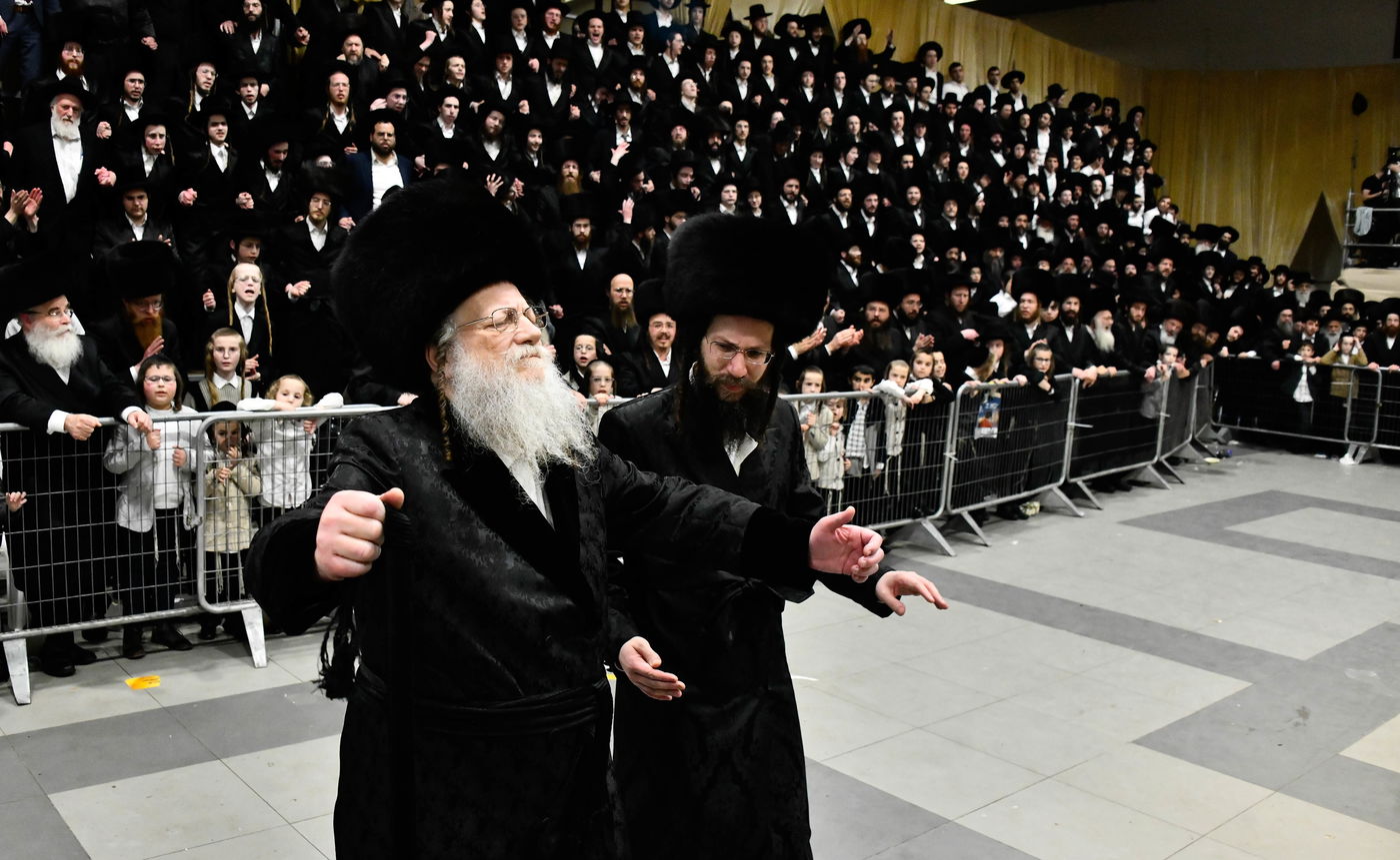 שמחת בית מודז'יץ - צאנז ירושלים - האלמין