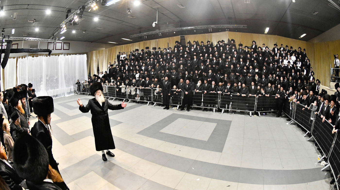 שמחת בית מודז'יץ - צאנז ירושלים - האלמין