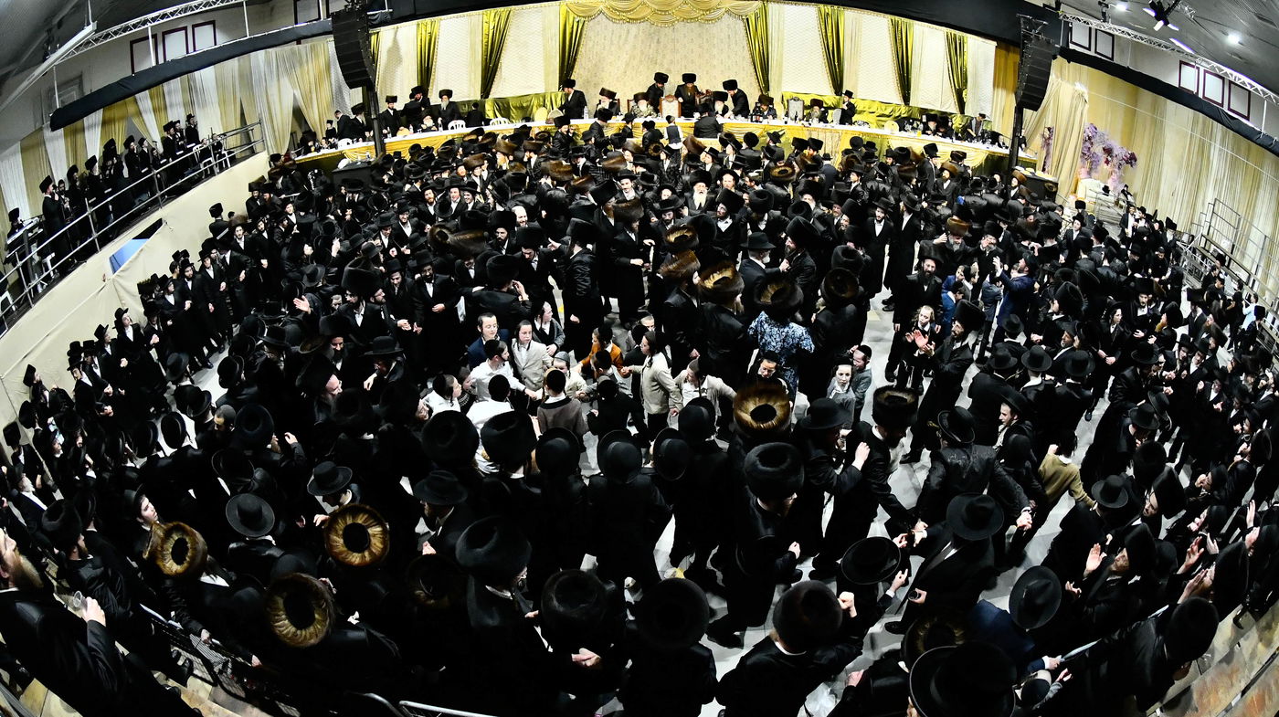 שמחת בית מודז'יץ - צאנז ירושלים - האלמין