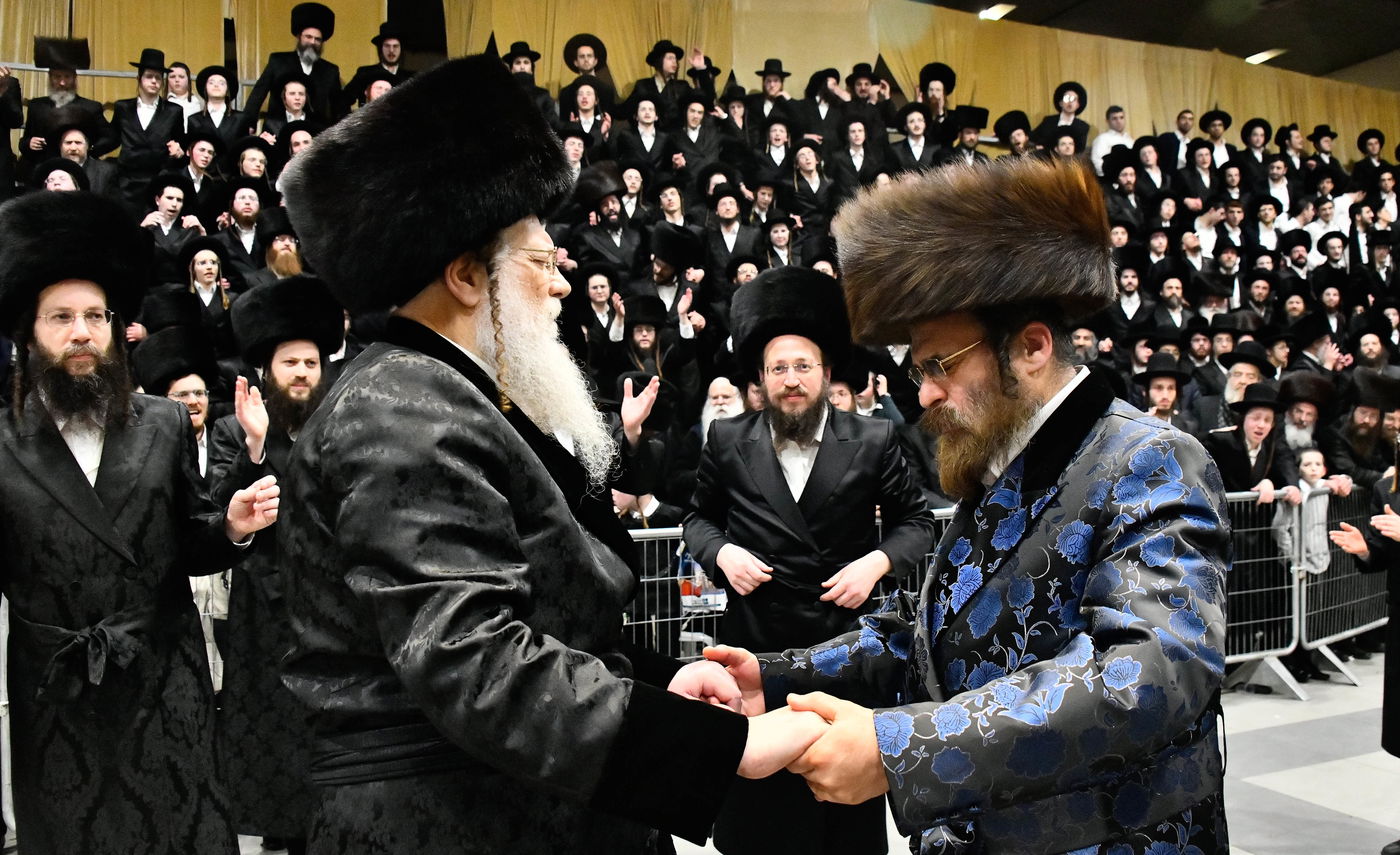 שמחת בית מודז'יץ - צאנז ירושלים - האלמין