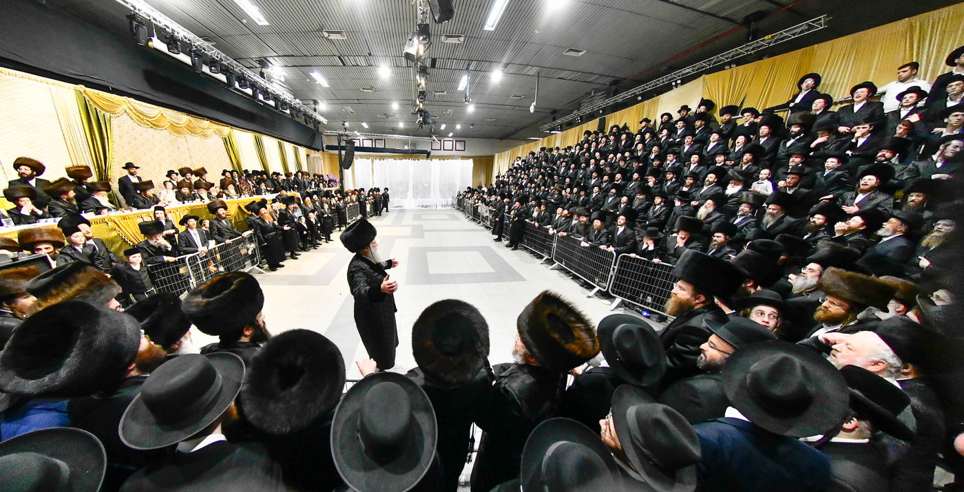 שמחת בית מודז'יץ - צאנז ירושלים - האלמין