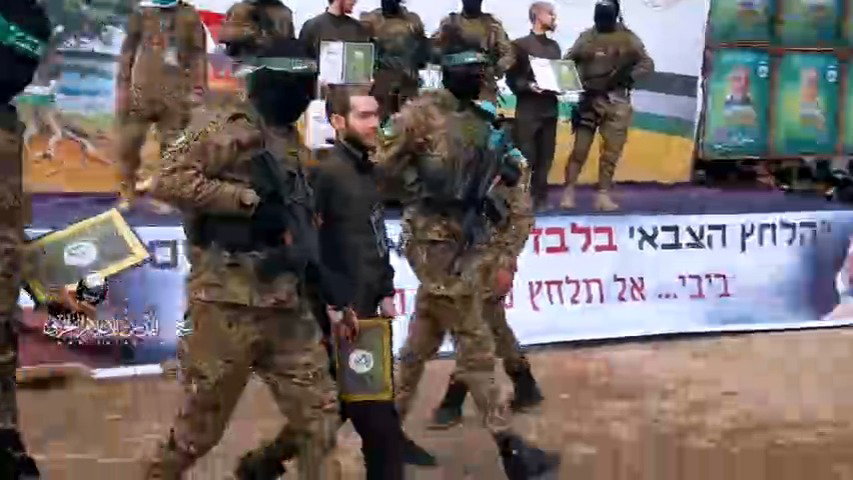 השחרור הראשון הבוקר ממצלמות חמאס