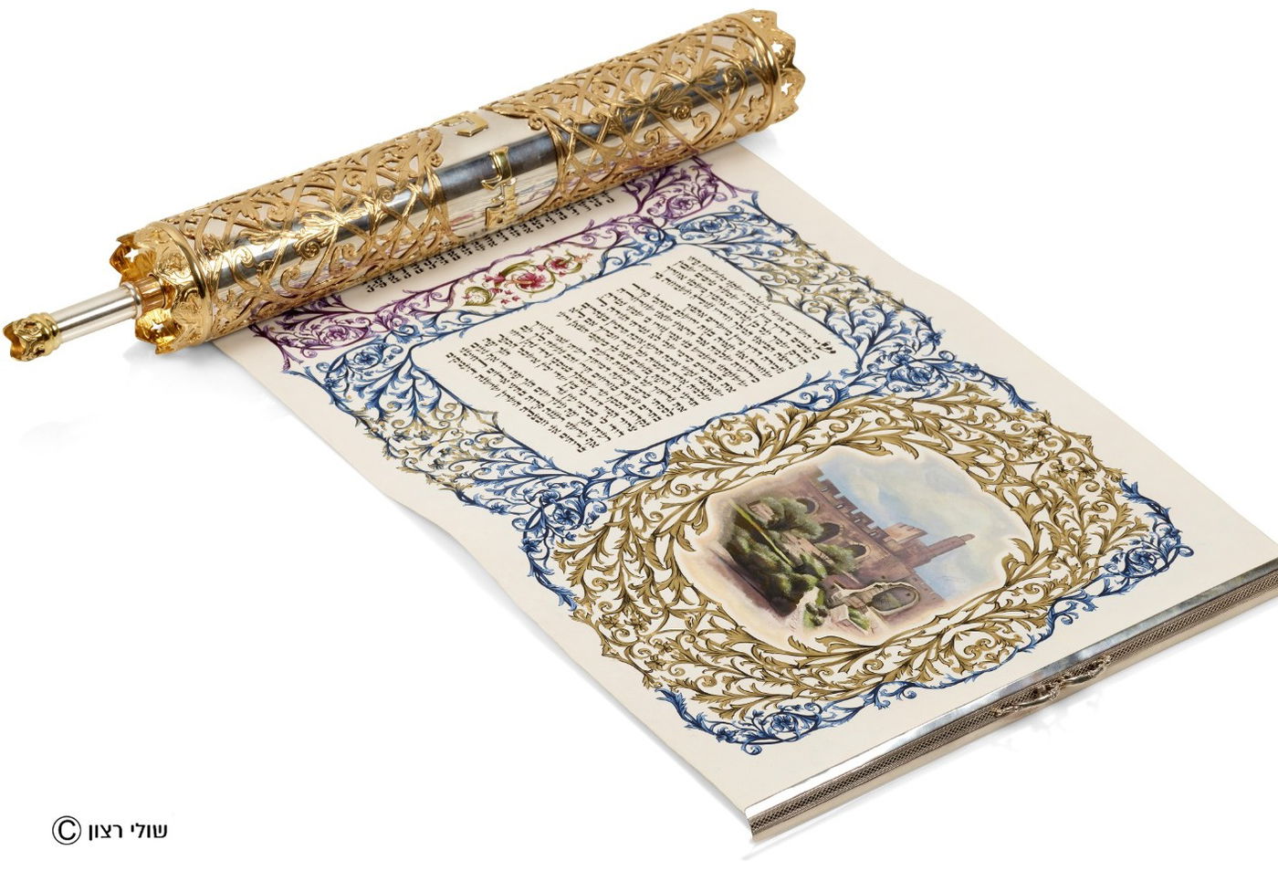 מגילת שיר השירים "צבעי הקשת" - עבודת יד, שולי רצון