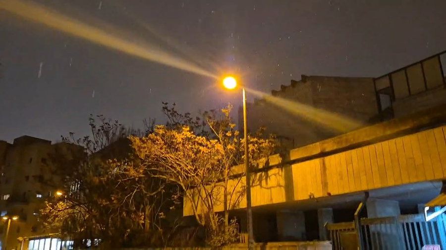 השלג בשכונת גבעת שאול