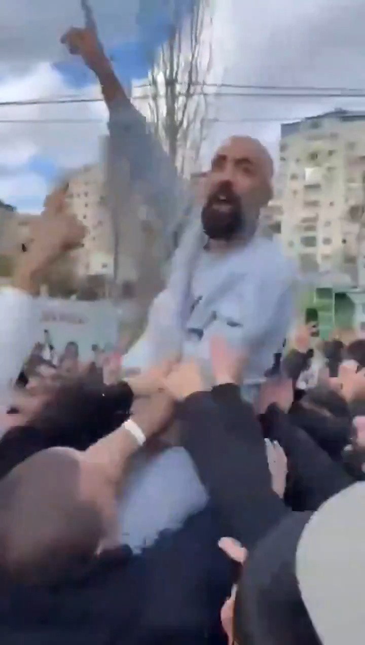 חגיגות השחרור של הארכי טרוריסט אשרף זגייר