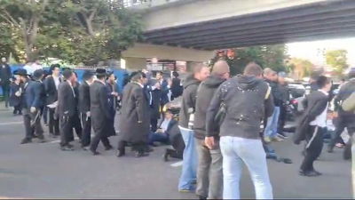 ה'רצפניקי"ם' יצאו להפגנה: הכביש המרכזי נחסם לתנועה