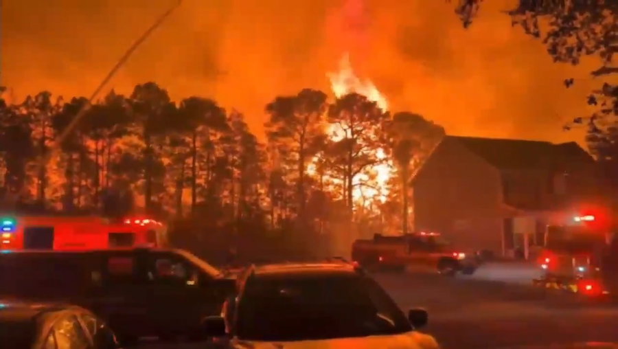 השריפות בדרום קרוליינה 