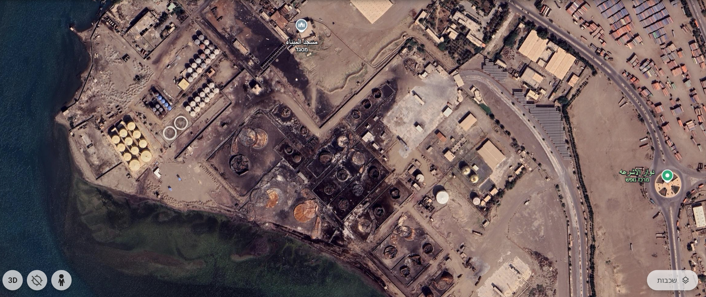 הנזקים בנמל חודיידה 