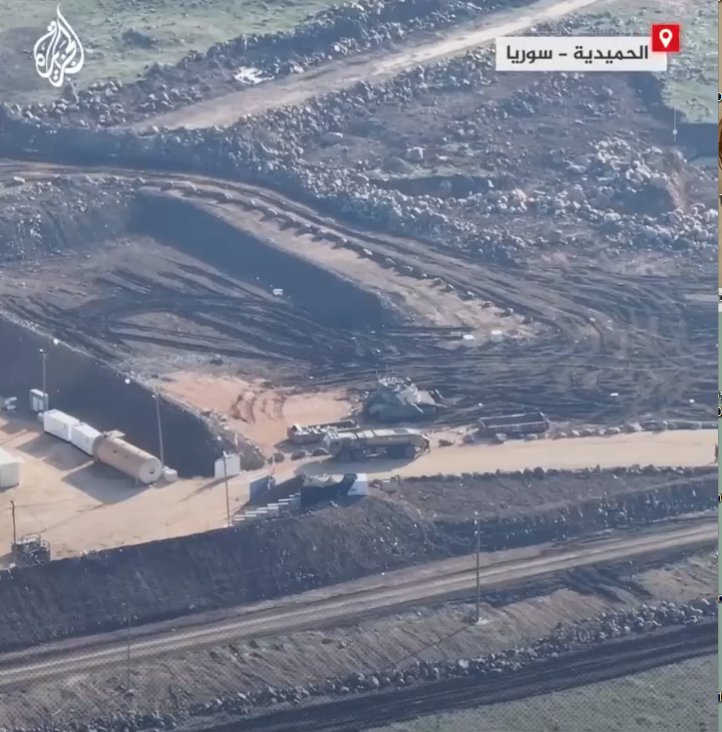תיעוד מוצב צה"ל באזור קוניטרה באמצעות רחפן של רשת אל-ג'זירה