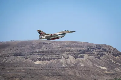 מטוס קרב בתרגיל משותף של ארה"ב לישראל
