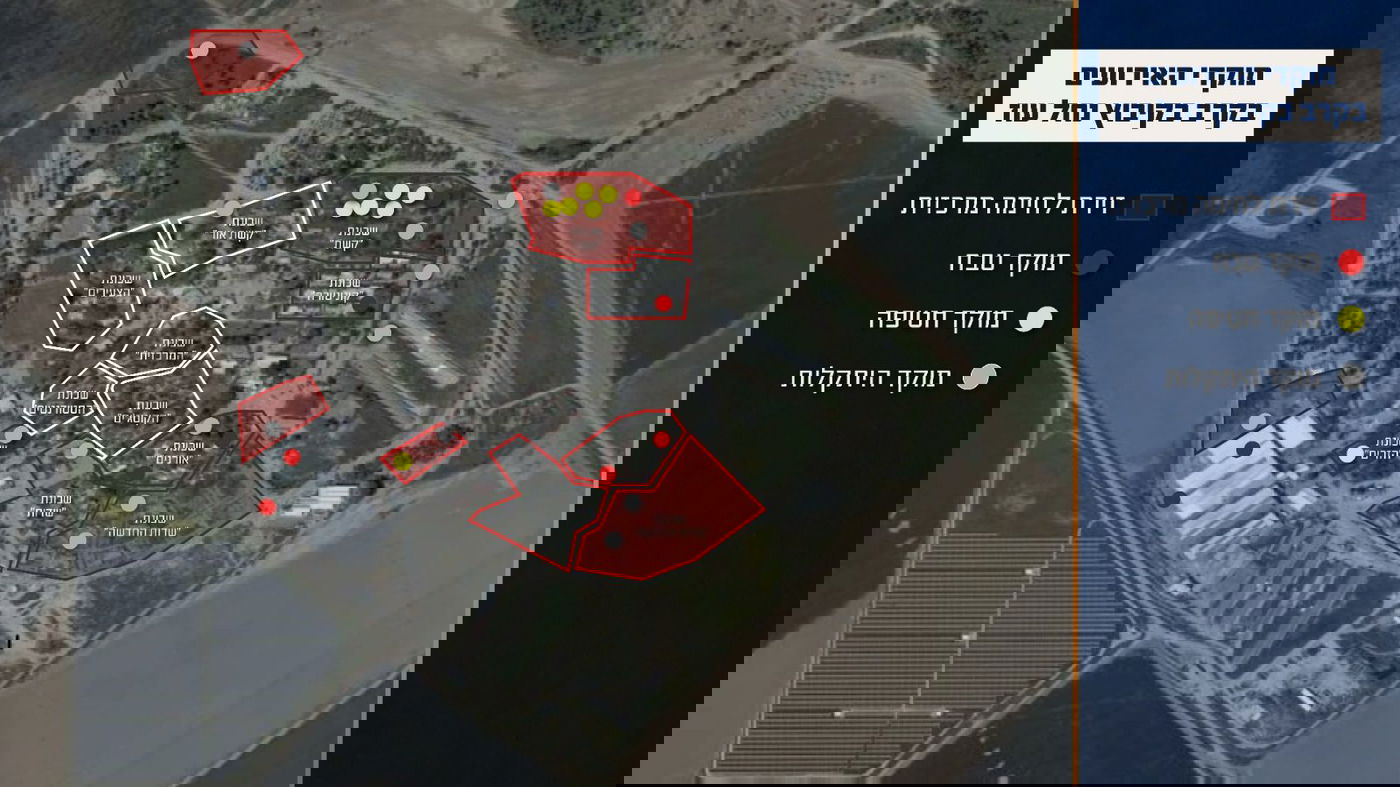 מפת הקרבות בנחל עוז