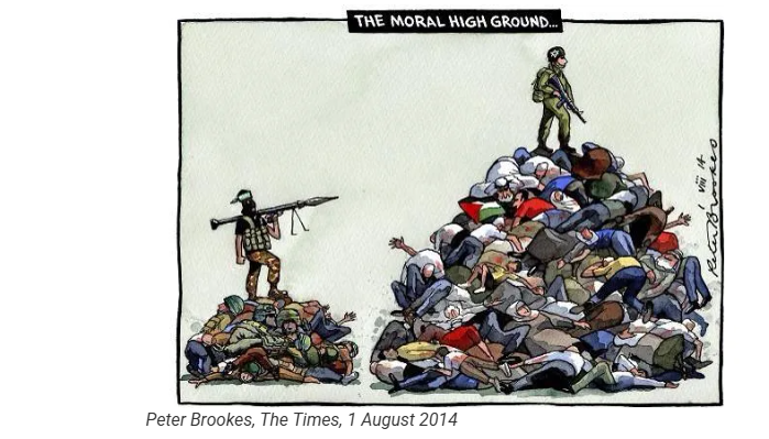 הקרקע המוסרית הגבוהה - פיטר ברוקס, הטיימס, 1 באוגוסט 2014