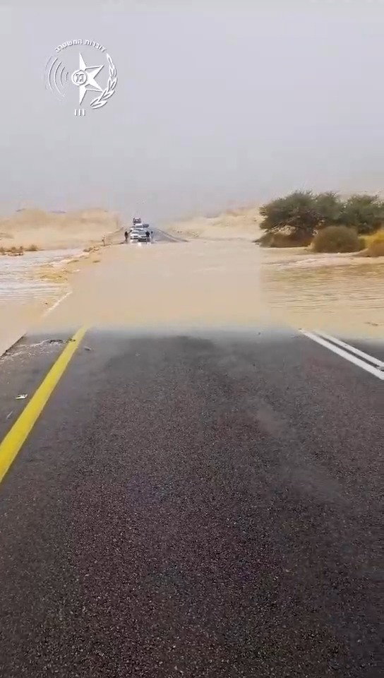 שטפונות בנחלים בדרום