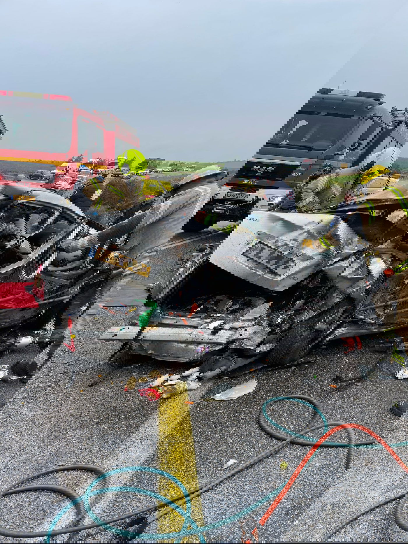 זירת התאונה הקטלנית 